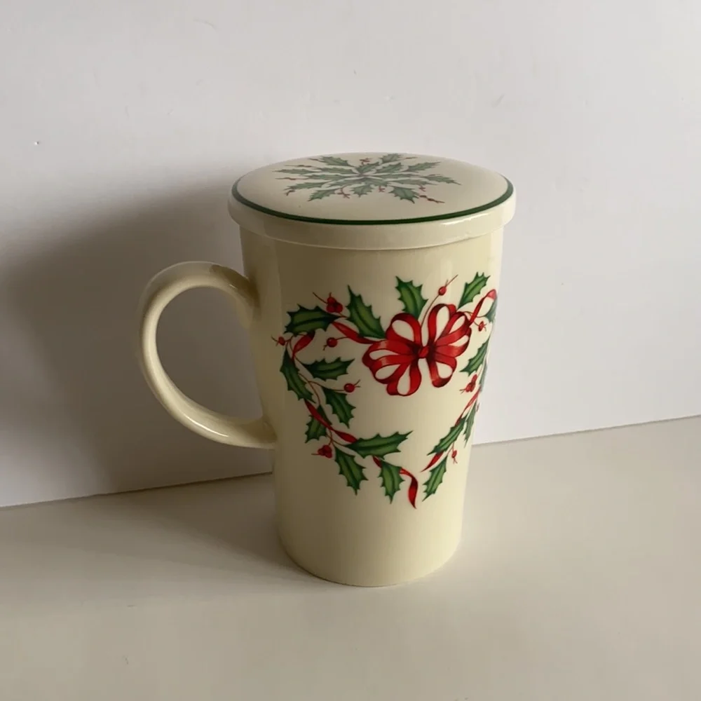 Lenox American By Design Holly Christmas Holiday Coffee Tea  Mug Cup